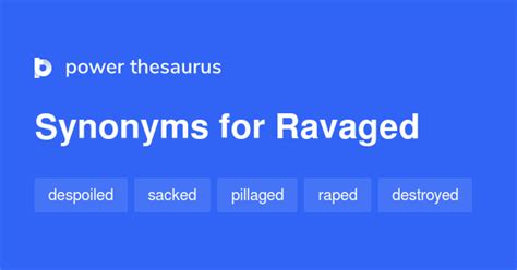 ravage synonyme|meaning of ravaged.